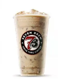 7 Brew Sweet & Salty (2025): Ingredients, Calories, Price, Customizations & FAQs 1 Iced 7 Brew Sweet & Salty with caramel drizzle and salted topping