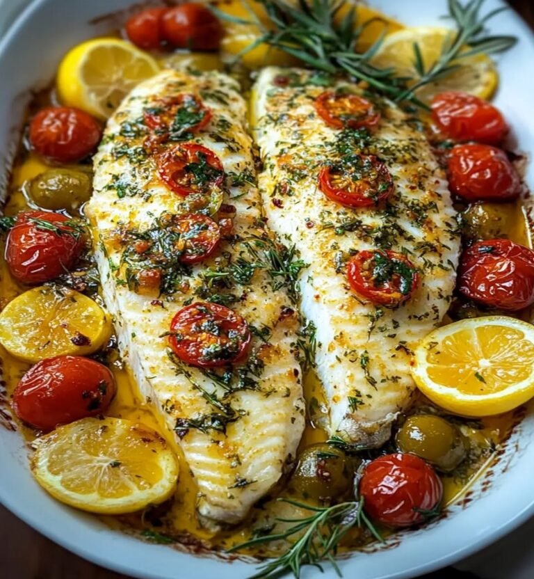 Mediterranean Herb Baked Fish!