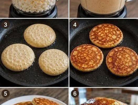 Fluffy Cottage Cheese Oat Pancakes