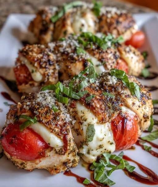 Tender Chicken Breasts Filled with Creamy Spinach, Garlic & Cheese!