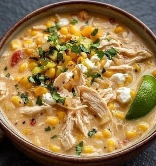Mexican Street Corn White Chicken Chili!