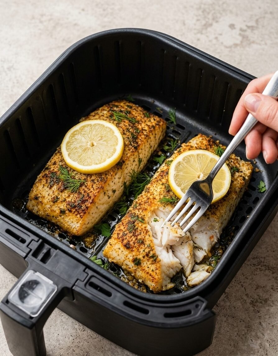Fryer Lemon Garlic Butter Fish!