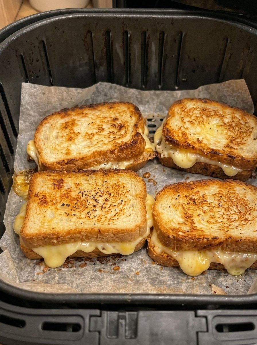 Air Fryer Grilled Cheese Sandwiches!