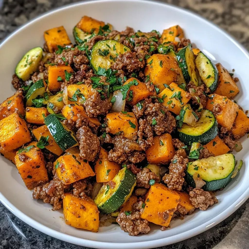 Ground Beef and Sweet Potato