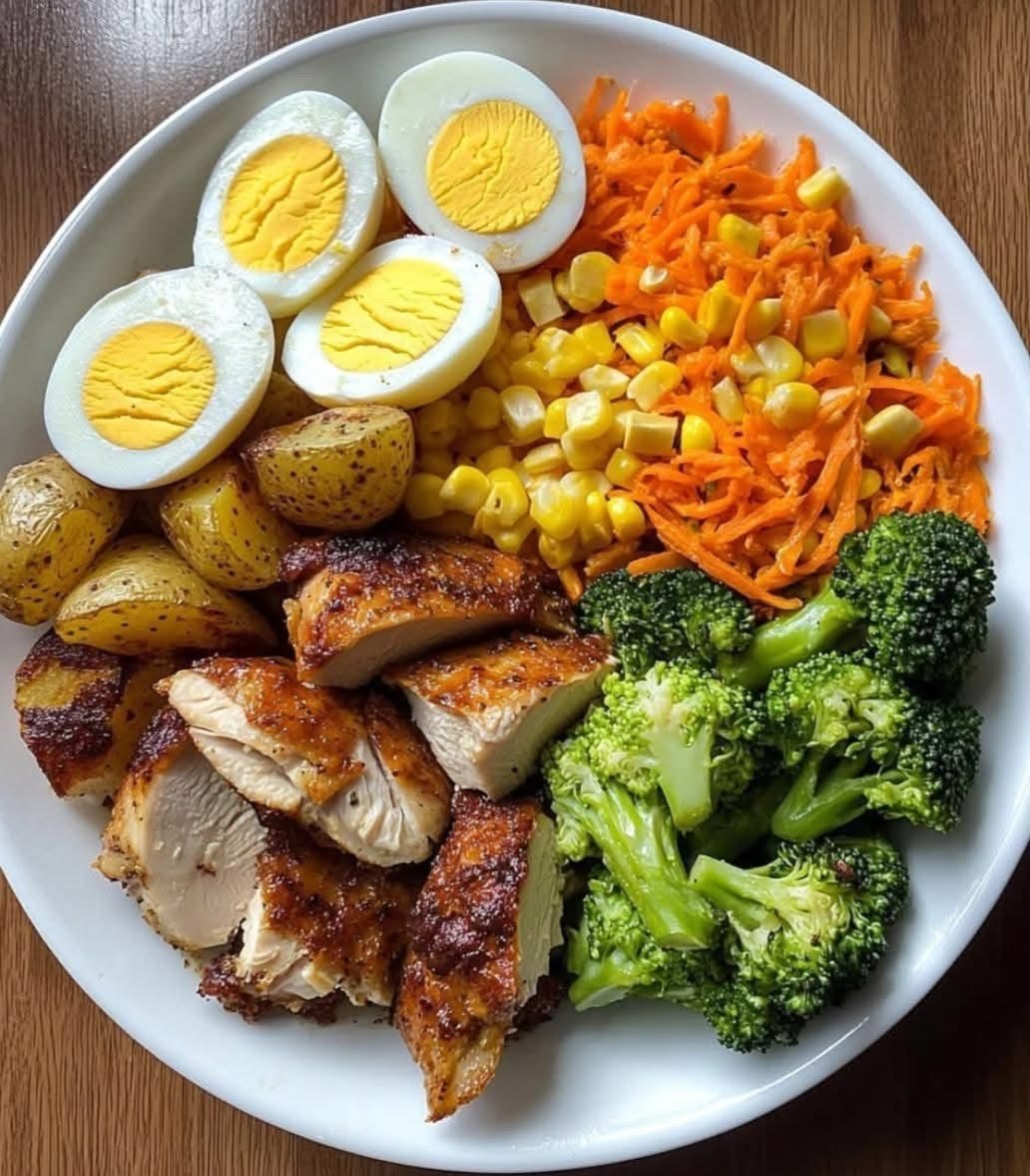 Healthy Chicken and Vegetable Power Bowl