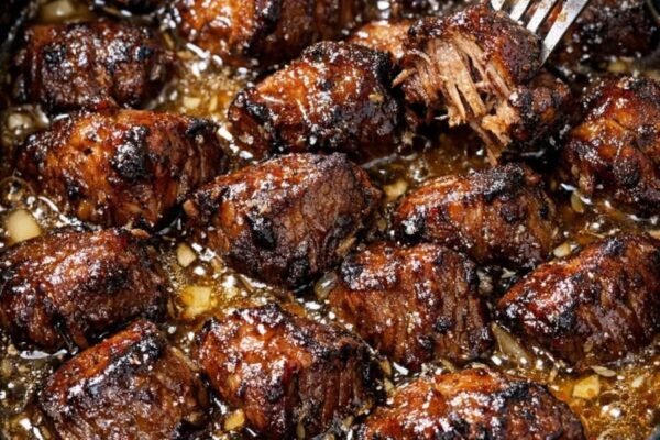 Slow Cooker Garlic Butter Beef Bites