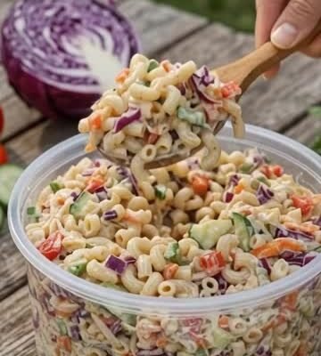 Ultimate Creamy Veggie Macaroni Salad