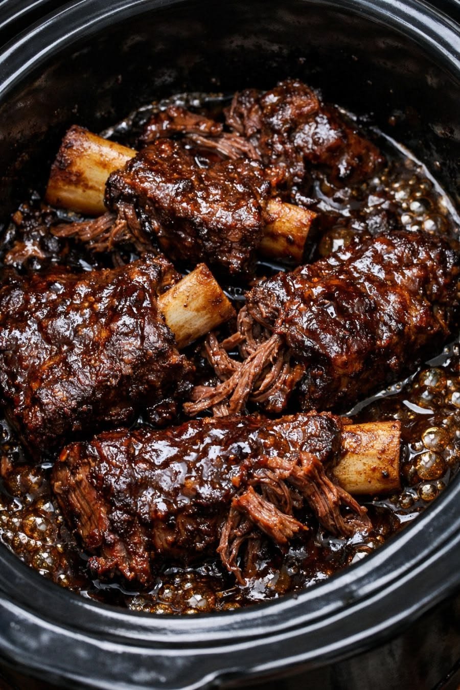 Slow Cooker BBQ Beef Short Ribs