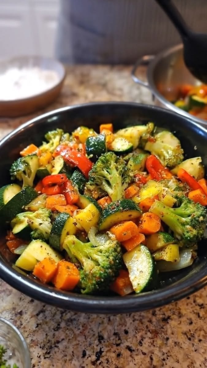 Easy Garlic Herb Roasted Vegetables