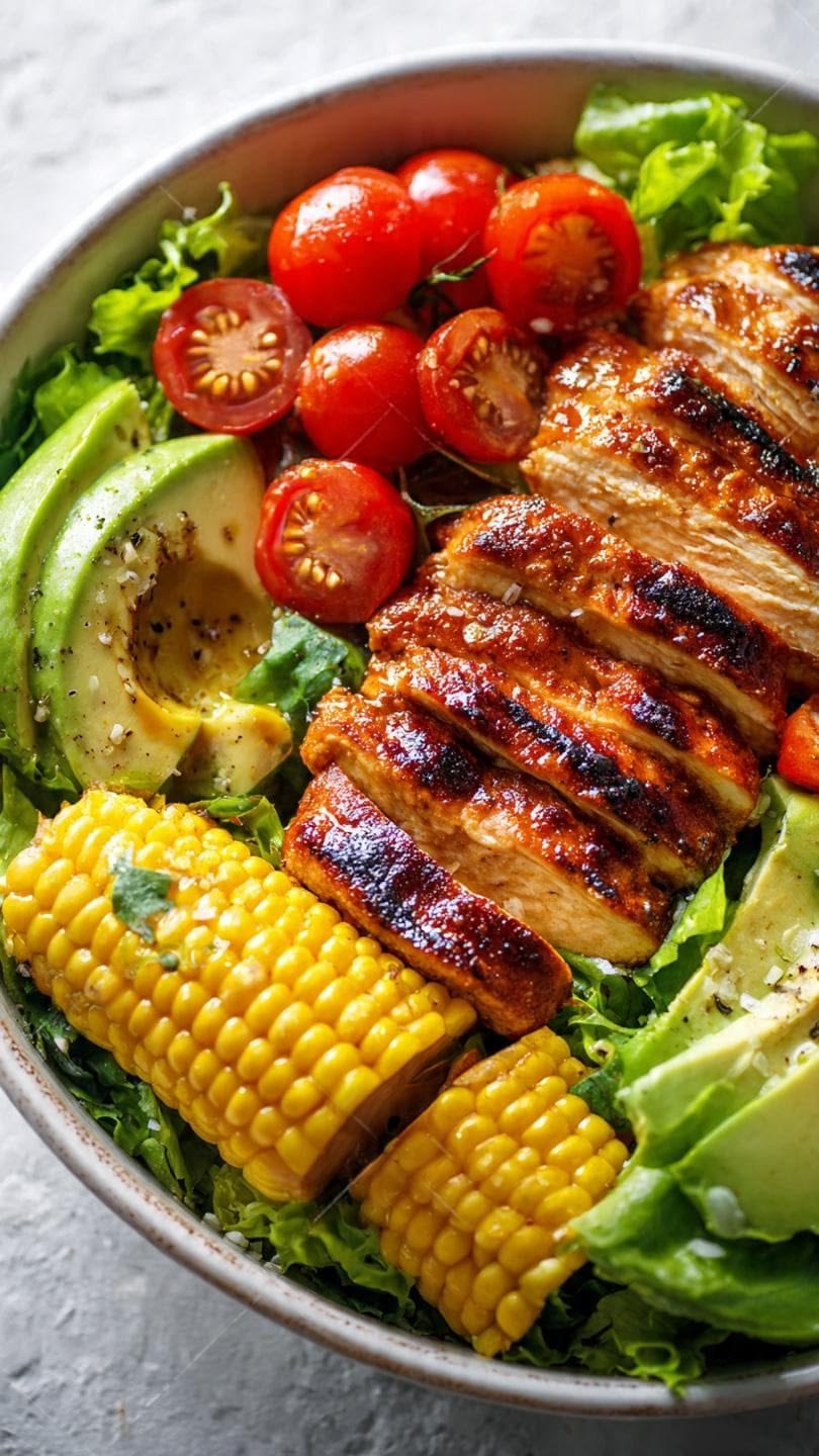 Grilled Chicken Avocado Salad