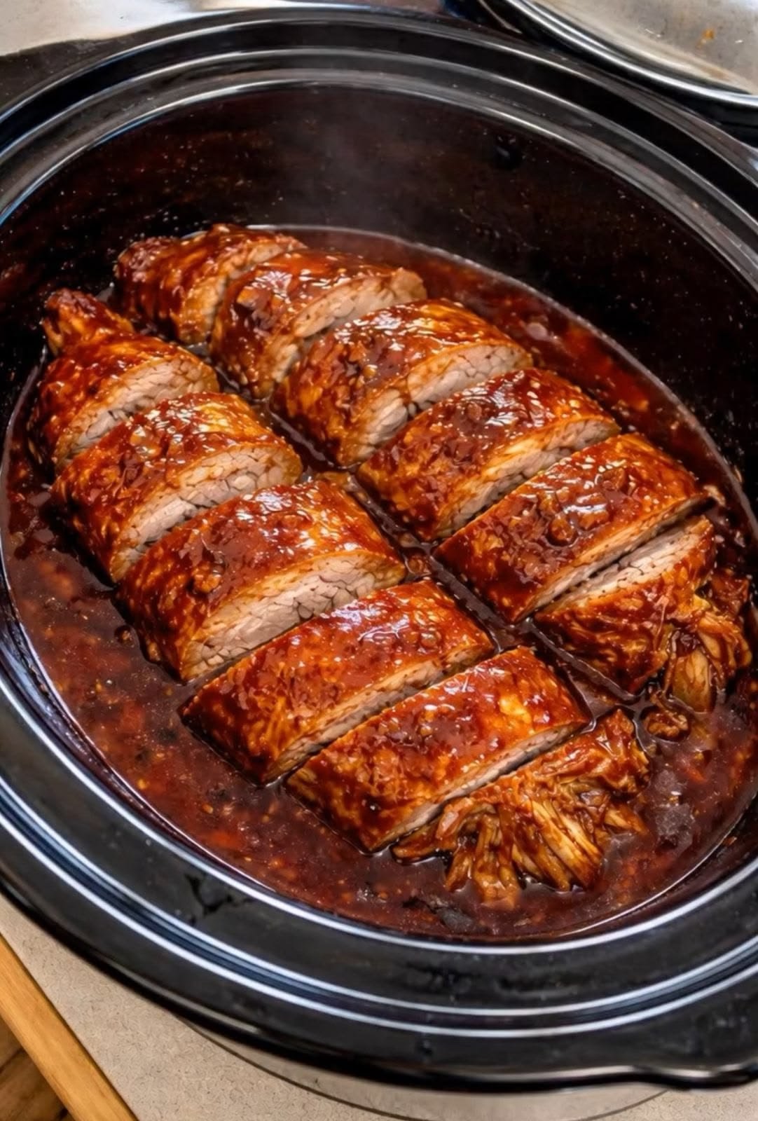 Slow Cooker BBQ Pork Tenderloin