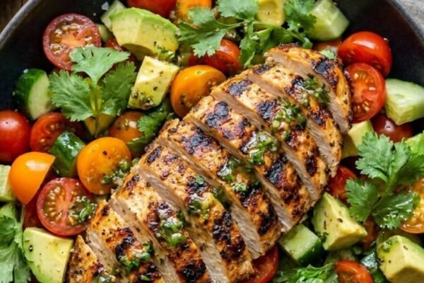 Grilled Chicken Avocado Salad Recipe