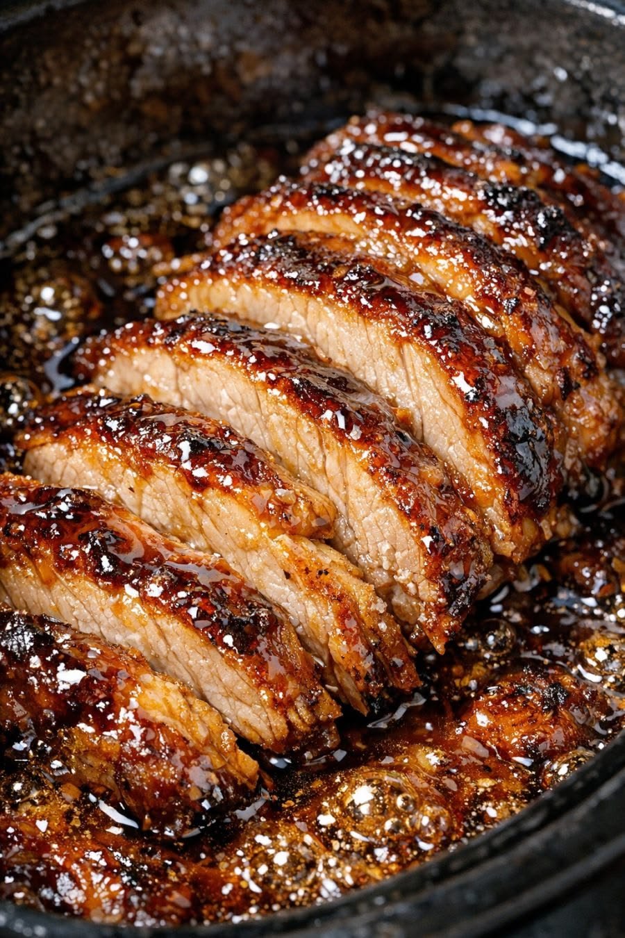 Sticky Honey BBQ Pork Belly Strips