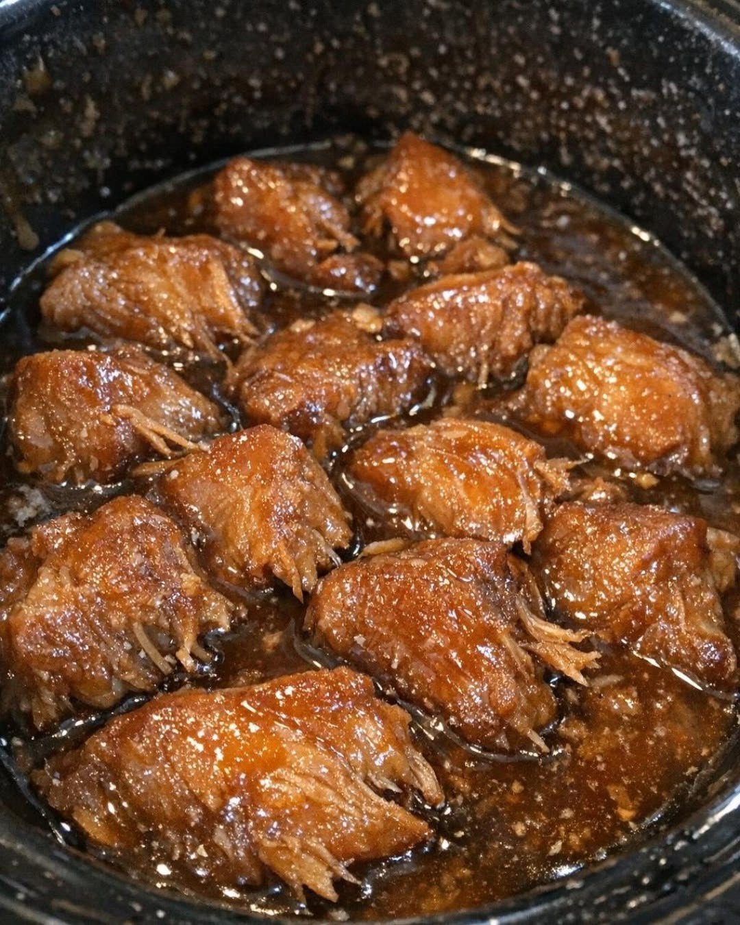 Slow Cooker Honey Garlic Beef Bites