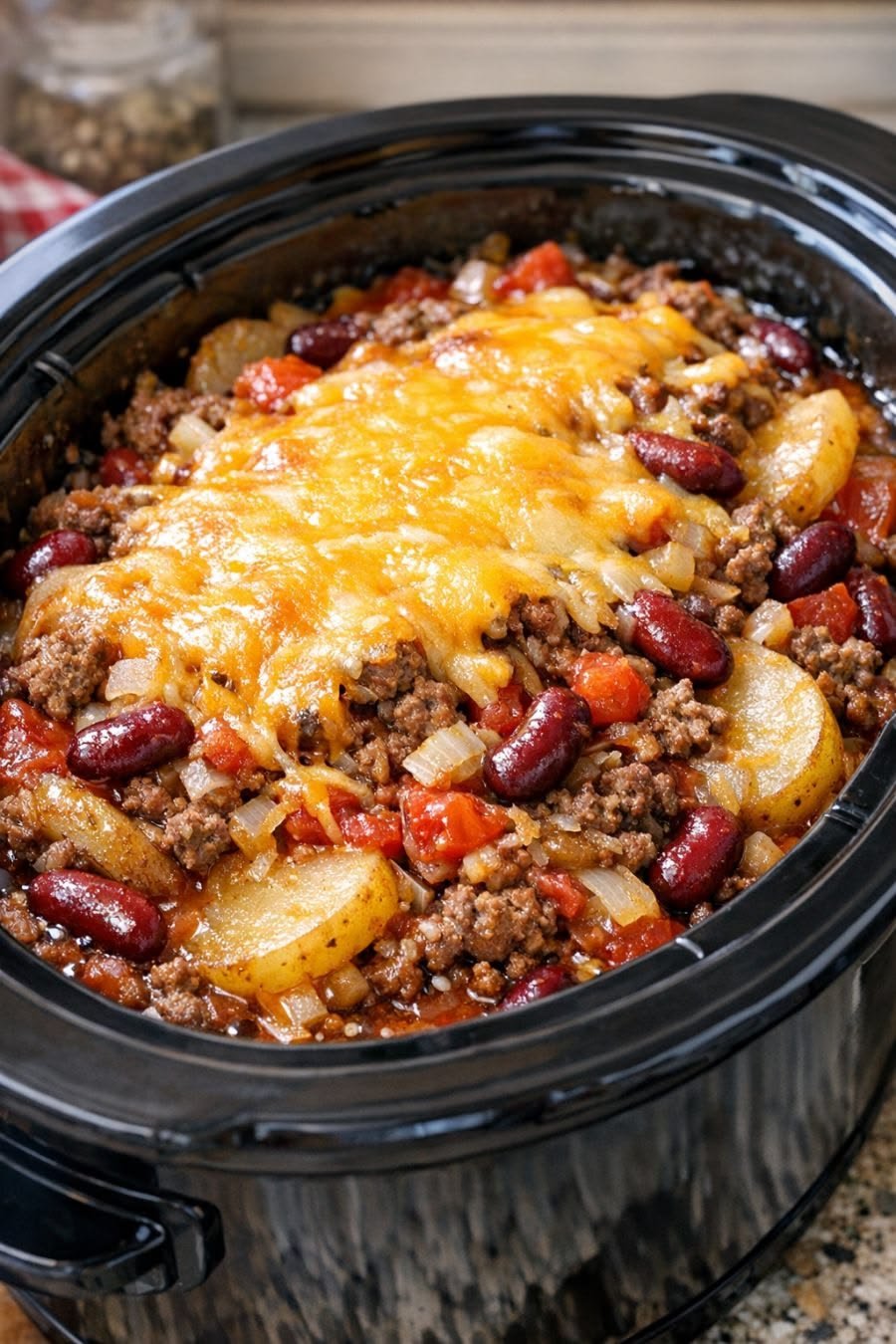 Slow Cooker Cheesy Beef