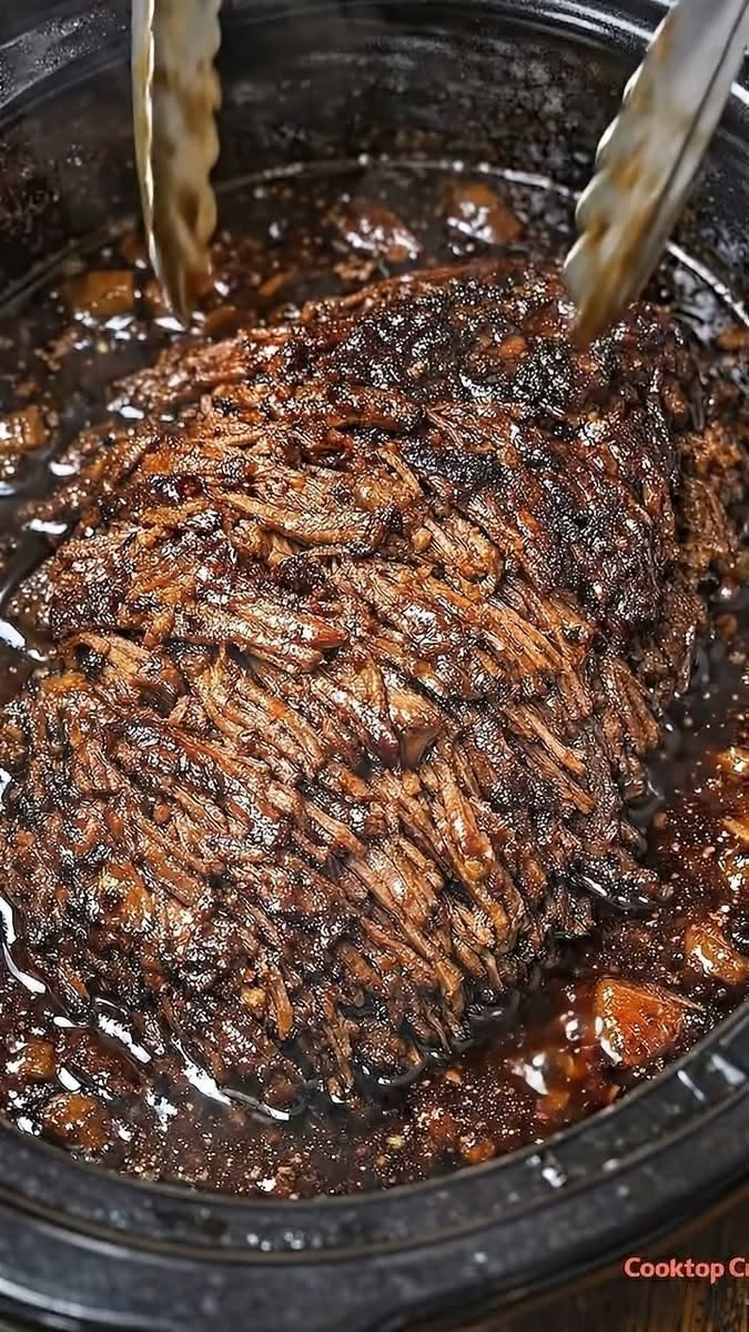 Slow Cooker Shredded Beef Roast Recipe