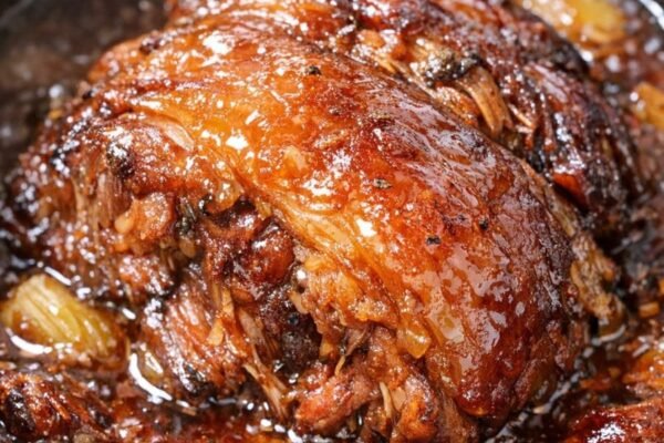Slow Cooker Garlic Herb Beef Roast