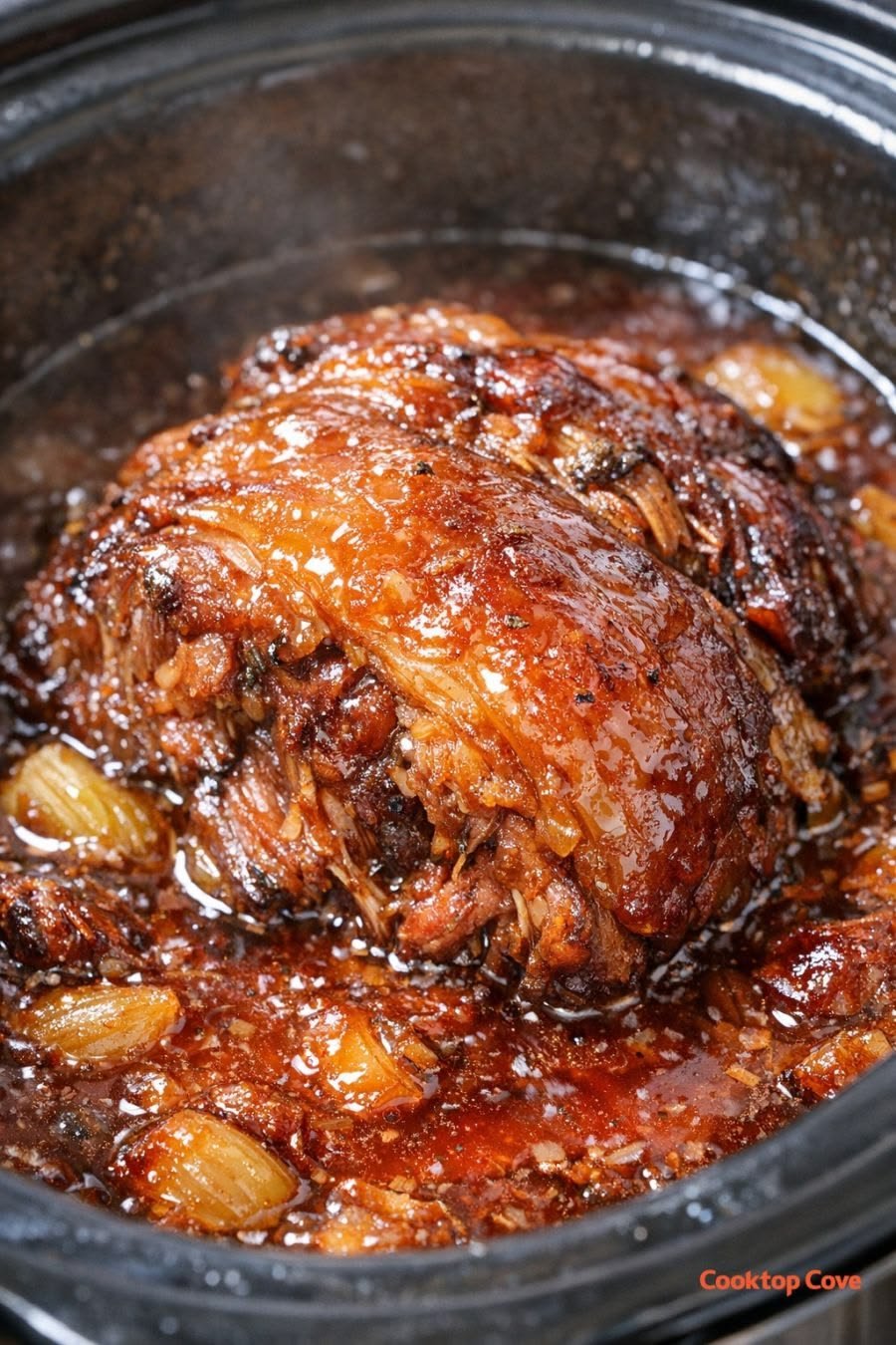 Slow Cooker Garlic Herb Beef Roast