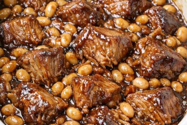 Slow Cooker Beef and Beans Recipe