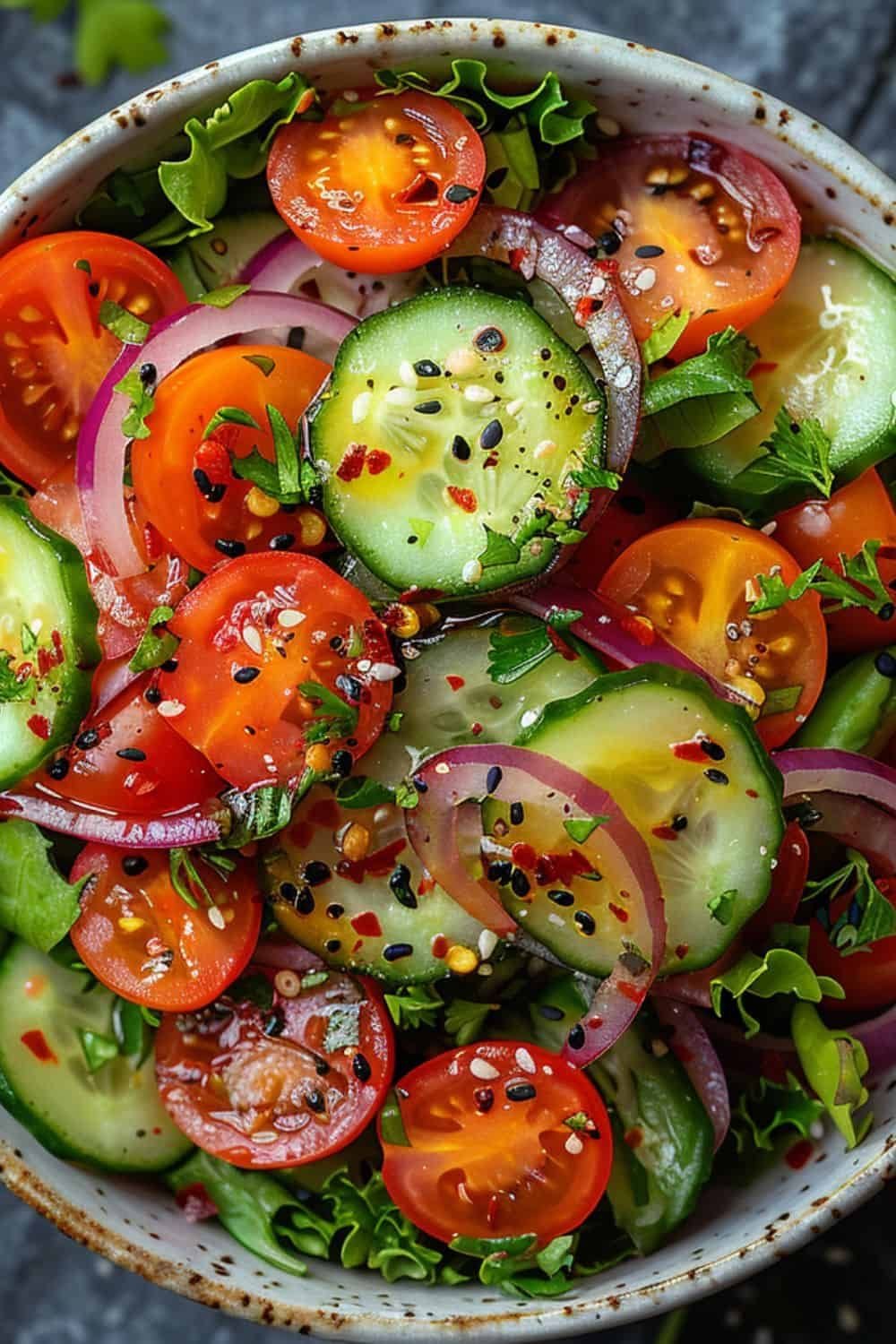 Easy Cucumber Tomato Salad Recipe