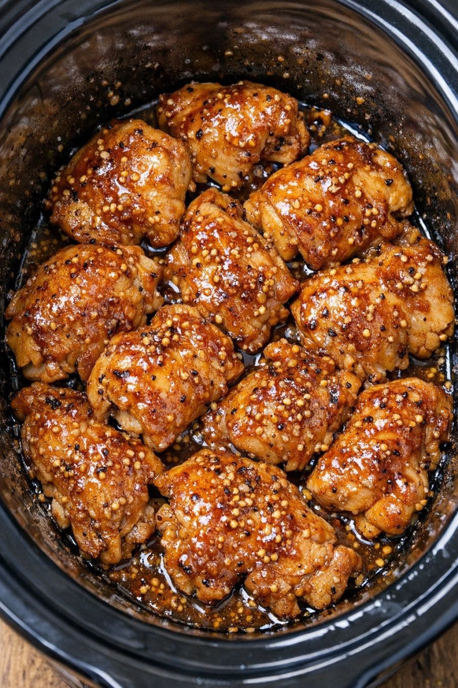 Slow Cooker Honey Mustard Chicken