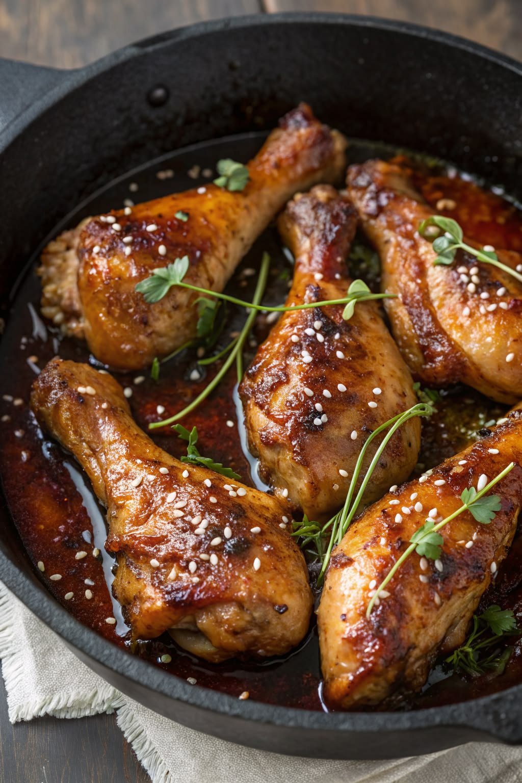 Honey Garlic Glazed Chicken Drumsticks – Easy, Sticky & Delicious