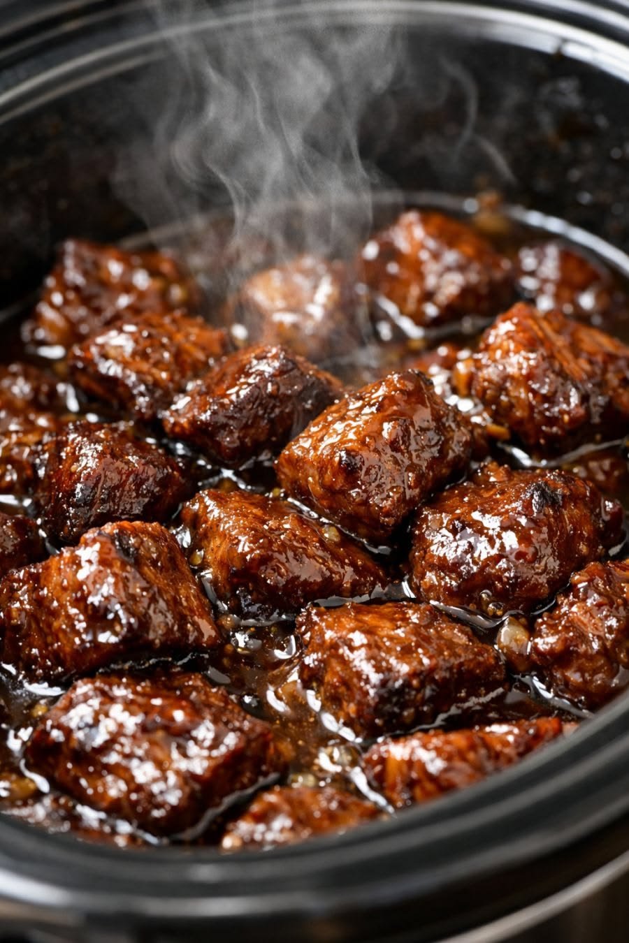 Slow Cooker Honey Garlic Beef Bites