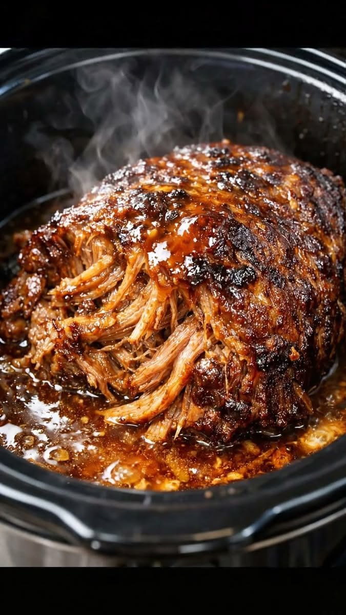 Slow Cooker BBQ Pulled Beef