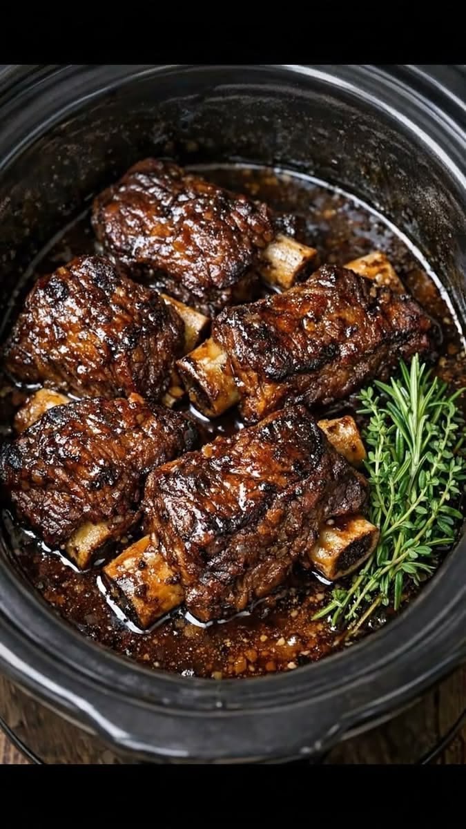 Slow Cooker Beef Short Ribs