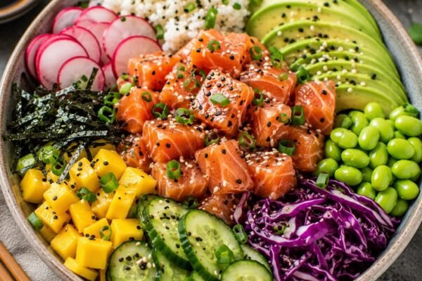 Easy Salmon Poke Bowl Recipe