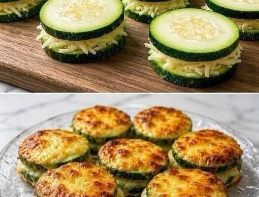 Cheesy Zucchini Stacks