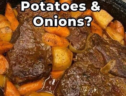 Classic Pot Roast with Potatoes & Onions!