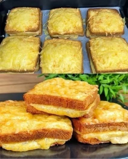 3-Ingredient Cheesy Baked Bread