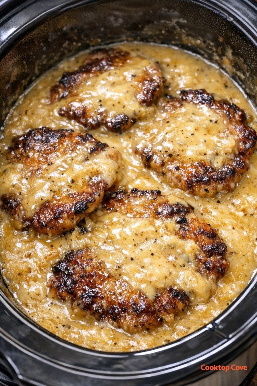Slow Cooker Creamy Garlic Chicke