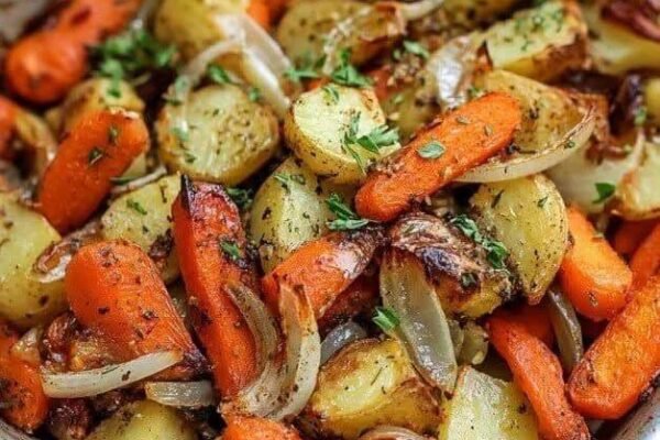 Herb-Roasted Potatoes, Carrots & Onions!
