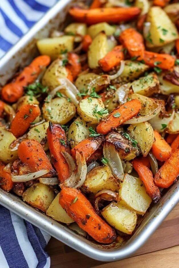 Herb-Roasted Potatoes, Carrots & Onions!