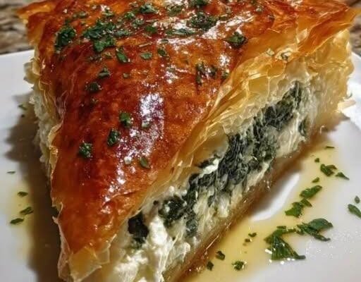 Crispy Spinach & Feta Phyllo Pie!