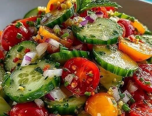 Diabetic Zesty Mexican Cucumber Salad!
