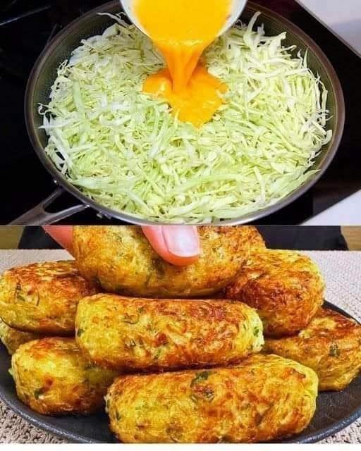 Easy Cabbage and Egg Breakfast Patties
