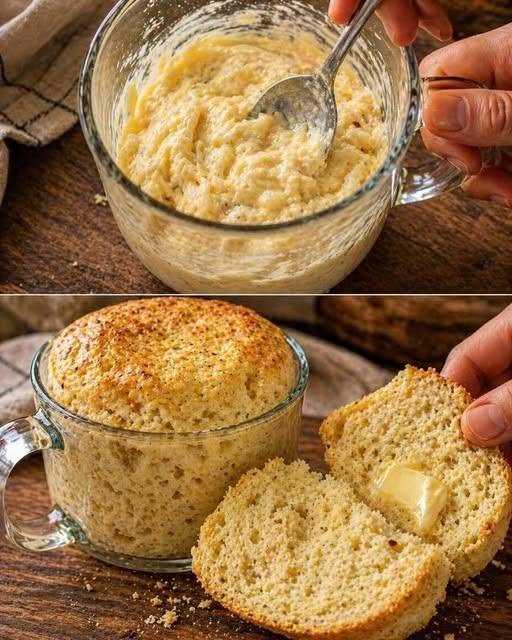 Easy Microwave Bread in a Mug Recipe