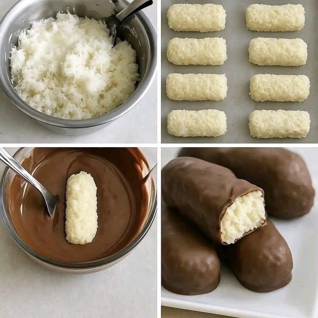 Homemade Chocolate Coconut Bars