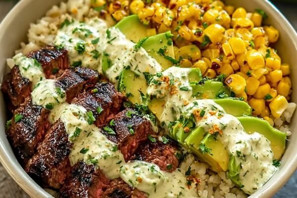 Grilled Steak, Avocado & Street Corn