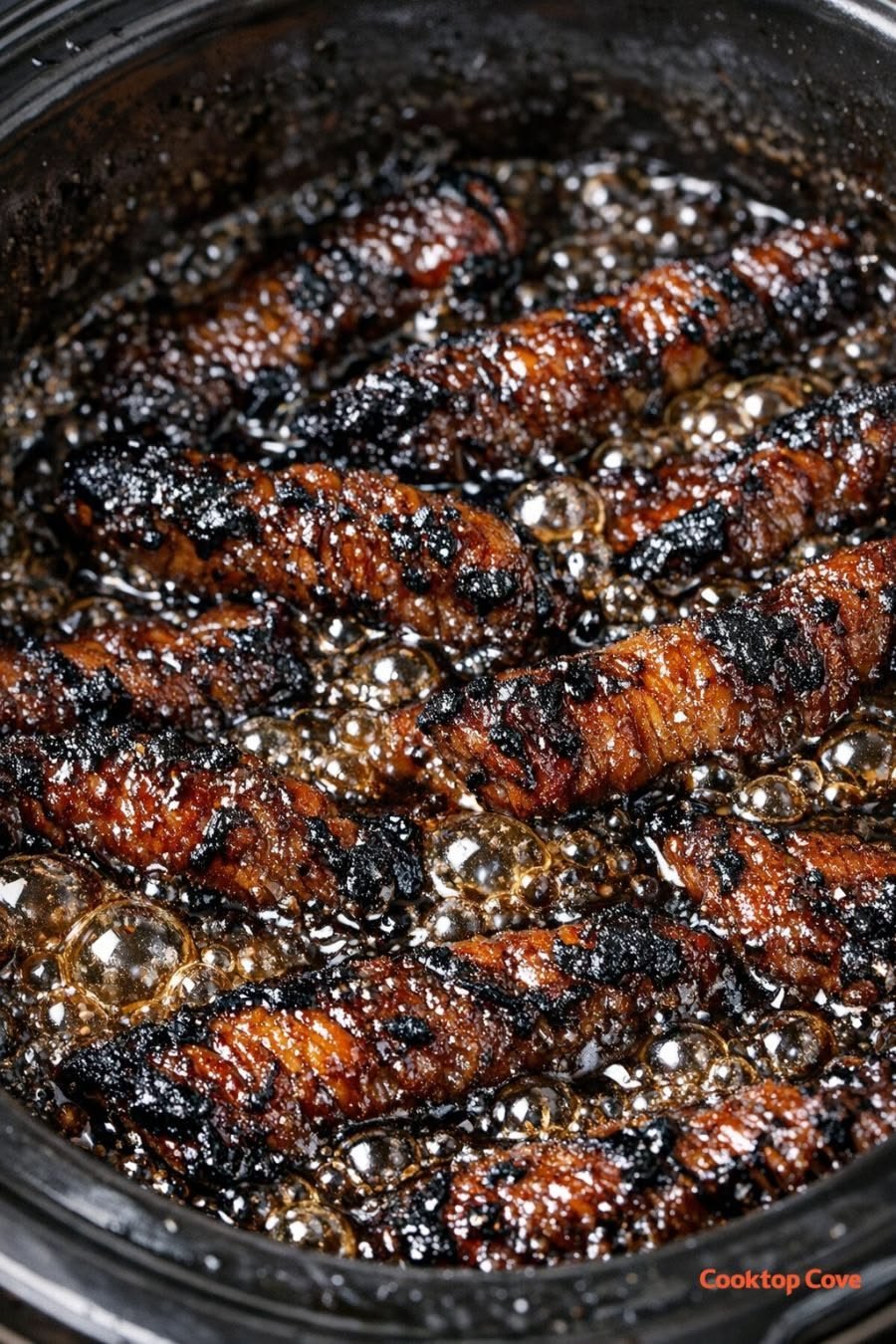 Slow Cooker Sticky Honey Garlic Beef Ribs