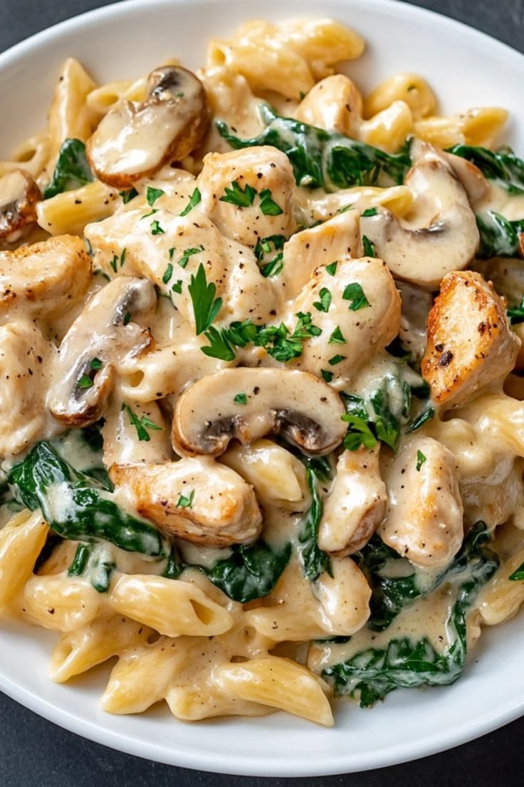 Chicken Alfredo With Mushroom!