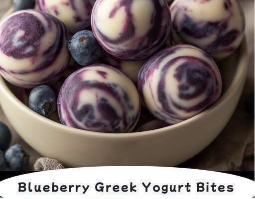Blueberry Greek Yogurt Bites