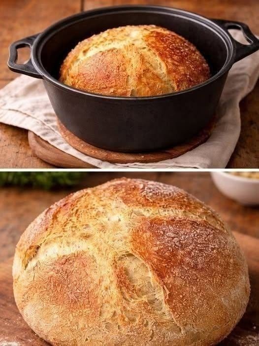 Easy Dutch Oven Crusty Bread Recipe