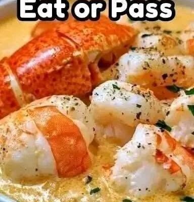 Creamy Garlic Butter Lobster and Shrimp