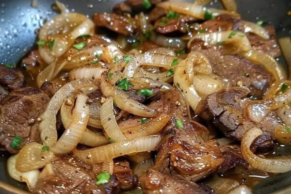 Garlic Butter Steak Bites with Onions