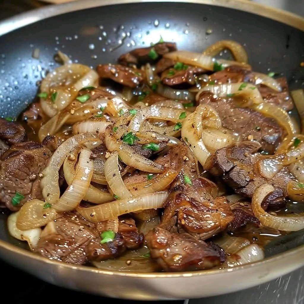 Garlic Butter Steak Bites with Onions