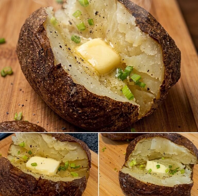 Crispy Oven-Baked Jacket Potatoes with Butter